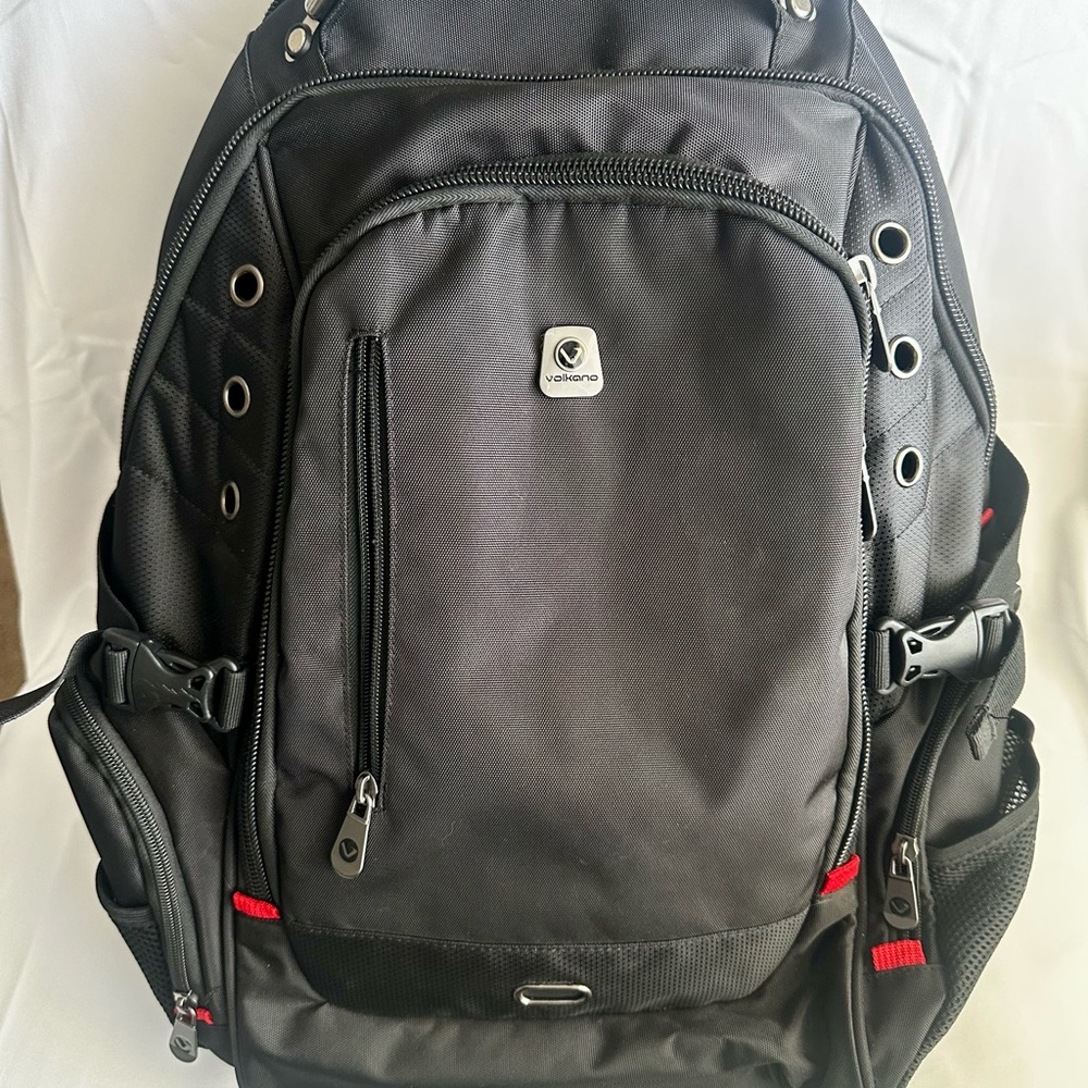Black and Red Men's Backpack